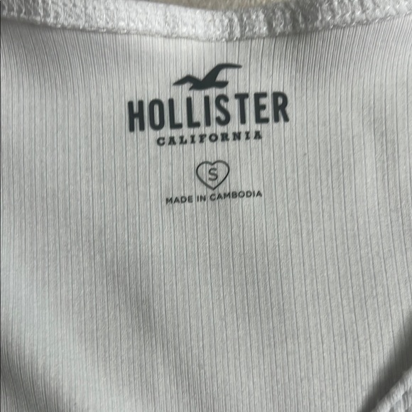 Hollister White Wrap Tie Front Short Sleeve Tee - Picture 4 of 7
